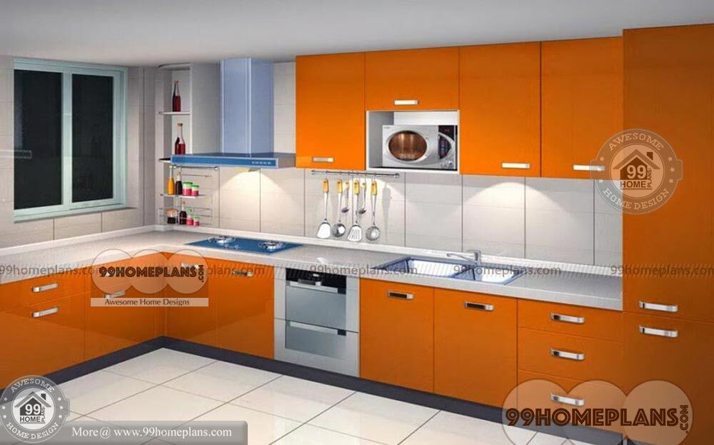 kitchen design with three tones