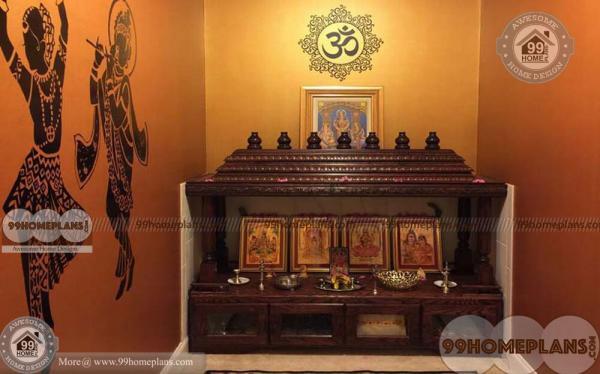 Design Of Pooja Room Within a House with Narrow Space Prayer Rooms