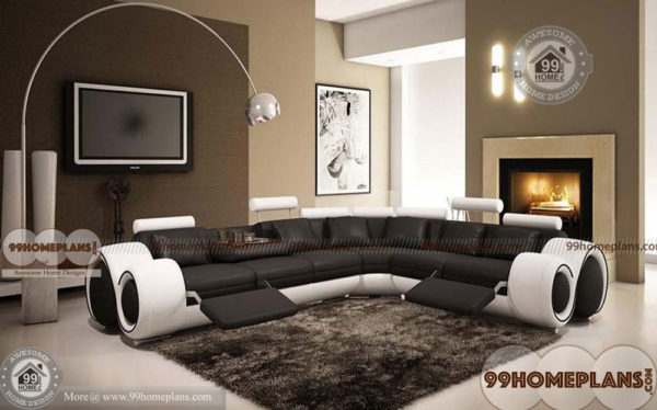 Living Room Structure Design Ideas with Modular Furniture, Walls, Interior