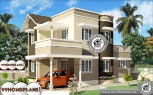 3 Bedroom Kerala House Plans - New Double Floor Stylish Home Designs