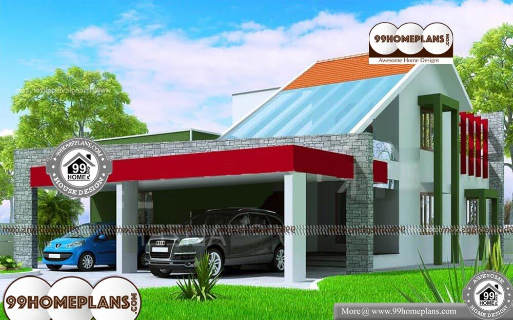 Ultra Modern House Plans - 2 Story 2062 sqft-Home