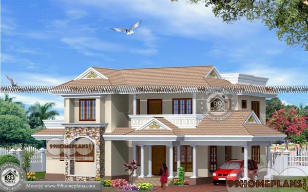 Indian Home Design Plans With Photos - Double Story House Style Ideas