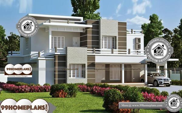 Two Storey House Design With Floor Plan With Elevation Through Online