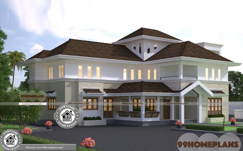 Award Winning House Plans Double Floor Huge Budget Plans Of Bungalow