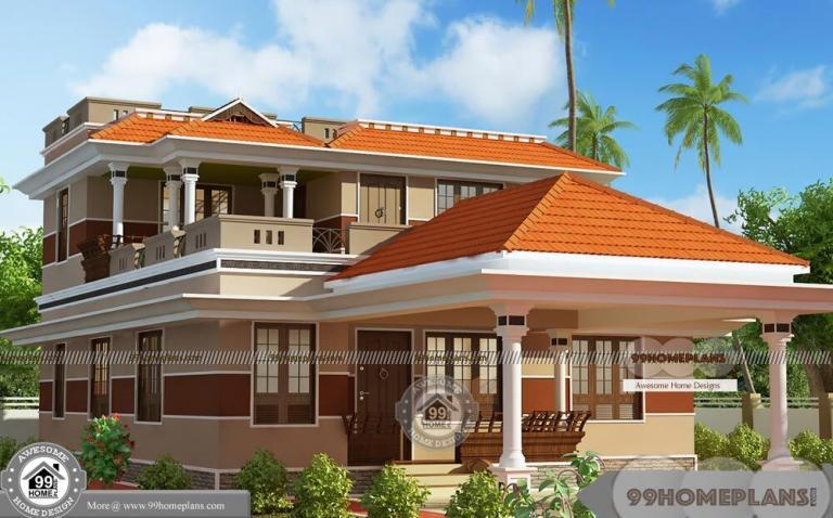 Kerala Style New Model House with Modern Conventional Plan Designs