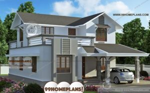 South Facing House Plans Indian Style Two Story Modern Renovated Villa