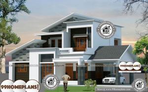 2 Story 3 Bedroom House Plans With Simple & Elegant New Arch Patterns