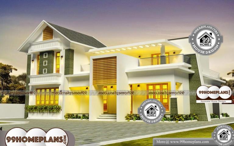 2 Story Cottage Style House Plans with Traditional & Contemporary Design