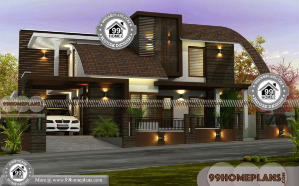 4 Bedroom Contemporary House Plans with 2 Floor Good Looking Designs