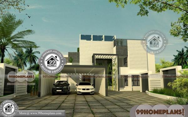 5 Bedroom Modern House Plans With Double Storied Awesome Collections