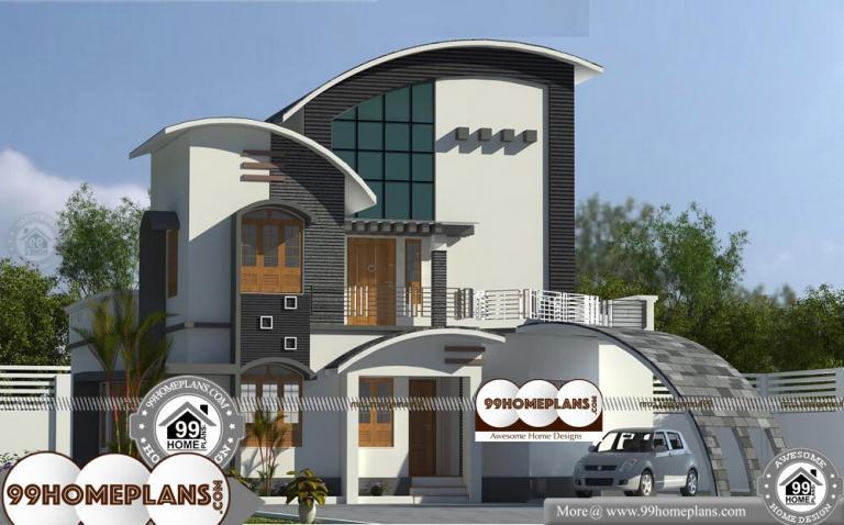 New Modern House Designs In Kerala 2 Story 2027 Sqft Home 768x478 