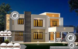 Open Plan Modern House Designs with Very Popular Flat Pattern Plans