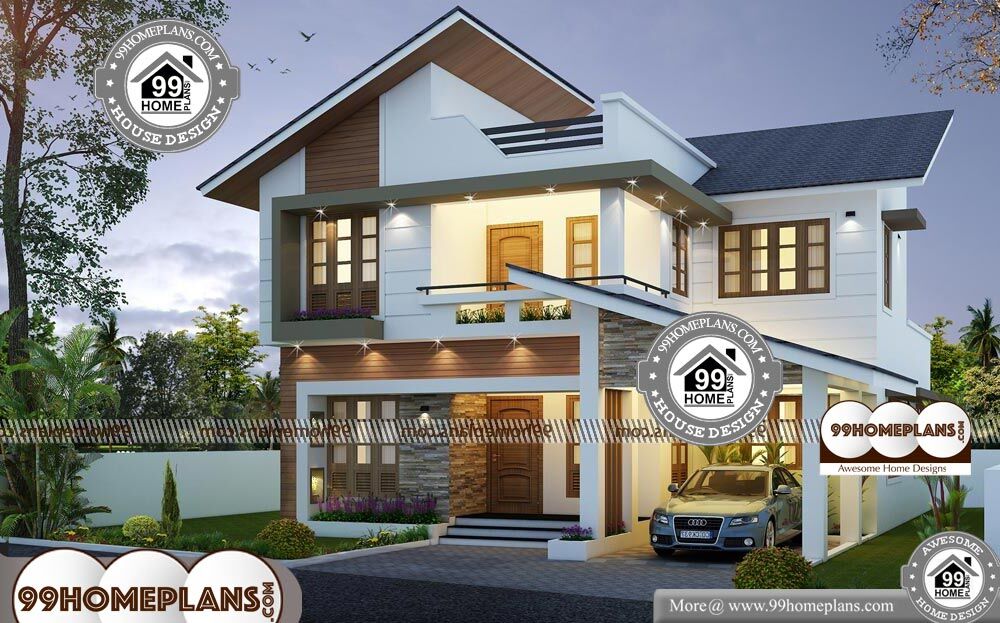 Simple Two Story House Plans With Less Expensive Gorgeous Designs