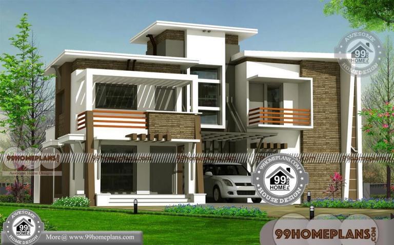 Contemporary House Designs In Kerala with 2 Floor Mind Blowing Plans