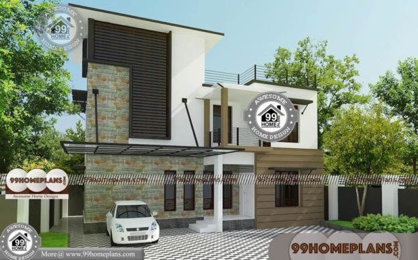 Contemporary House Designs Kerala with 2 Floor Modern Home Collection