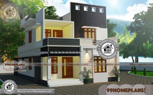 House Plans In Kerala With 3 Bedrooms With 2 Floor Urban Style Homes