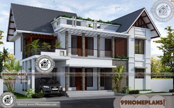 Modern House Plans 4 Bedroom 3d Elevation Design