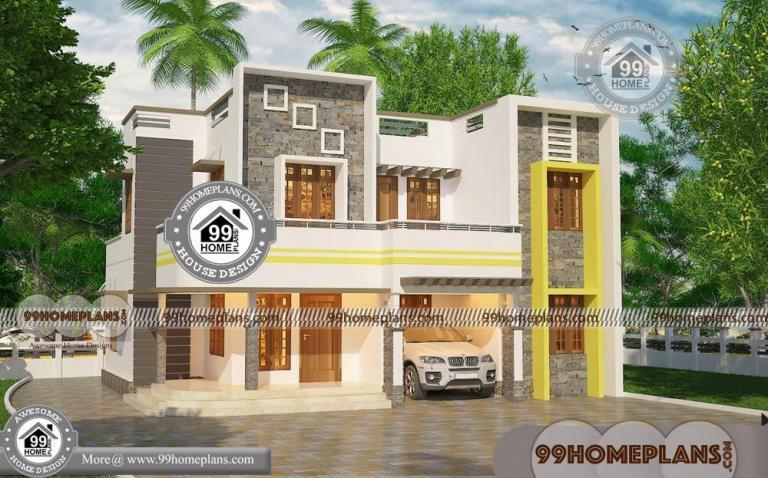 Online House Plan Design Free with 2 Story Modern Flat Type Home Plans