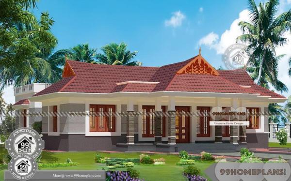 Traditional Farmhouse Design with Single Floor Awesome Exterior Plans