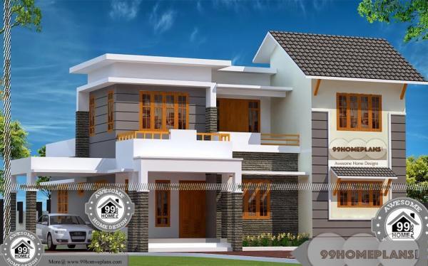 Two Storey House With Balcony and Conventional Design, Plan Collection