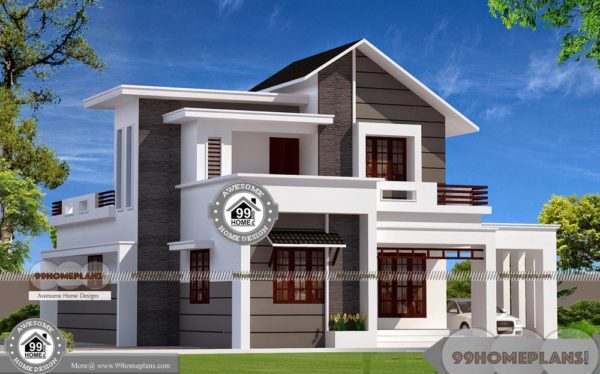 Two Story Two Bedroom House Plans with Constructors & Architectures