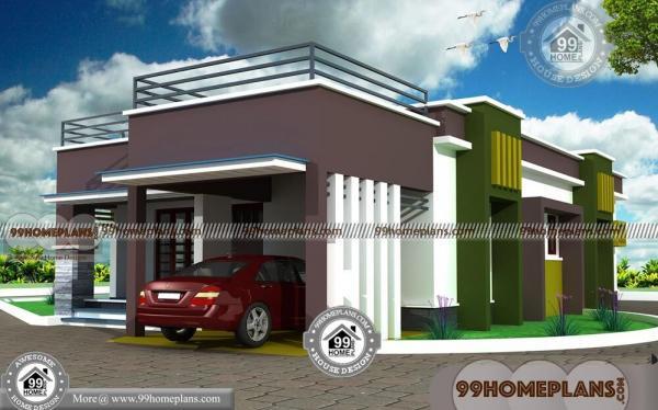 Narrow Lot One Story House Plans with Urban Style Home ...