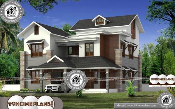 2 Story House Design Plans with 3D Elevations | Low Budget Modern Idea