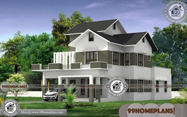 4 Bedroom Townhouse Plans With 3d Elevations 2 Story Modern Designs