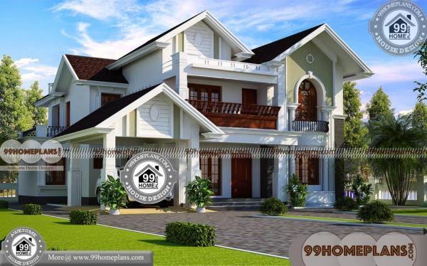 4 Room House Plan | Kerala Traditional Style 2 Floor Simple Home Ideas