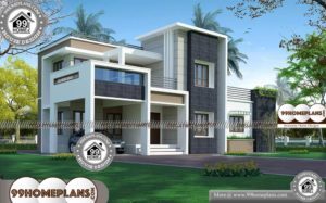 Indian Modern House Plans And Elevations | Double Story Box Type Home