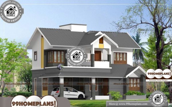 Kerala Homes | House Design Floor Plans | 2 Floor Traditional Villa Photos