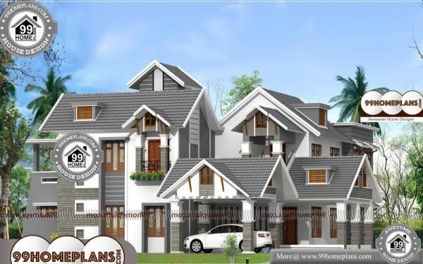 Kerala Style House Plans | Two Story Contemporary Luxury Home Designs