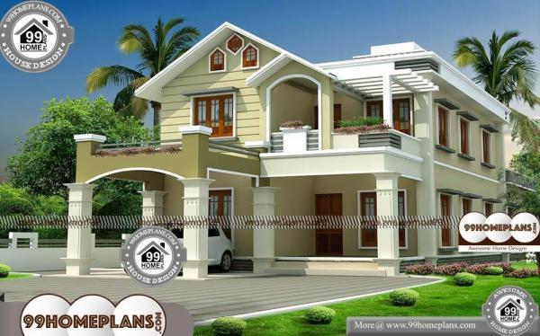 Modern House Designs In Kerala with Double Story Fusion Style Homes