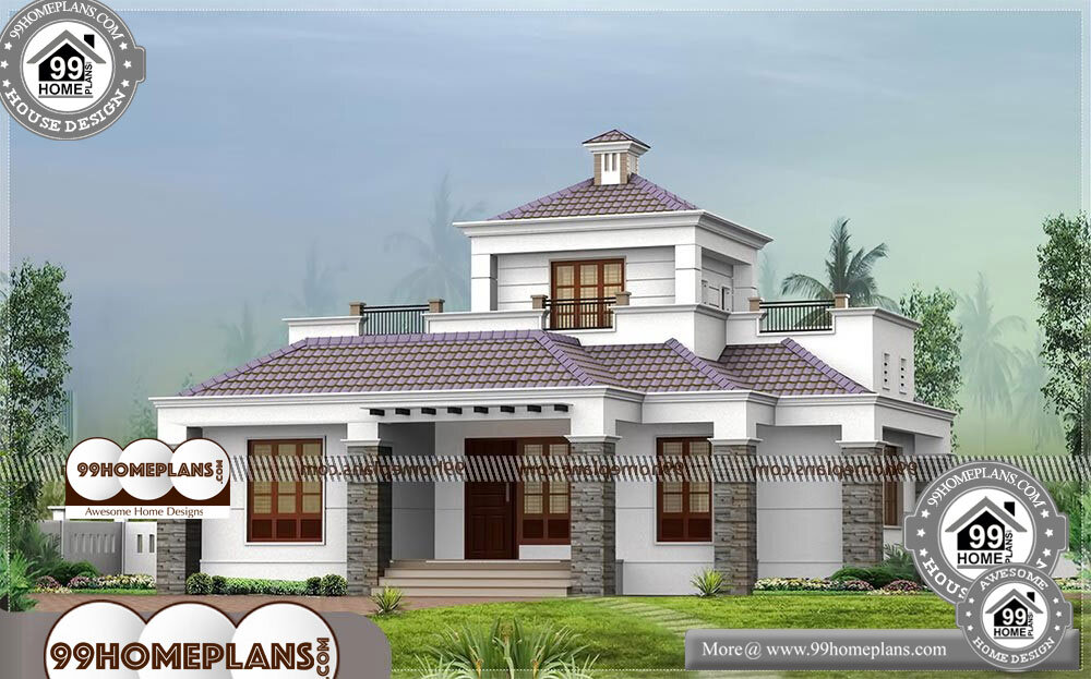 Modern Traditional Houses In Kerala - Single Story 1500 sqft-Home