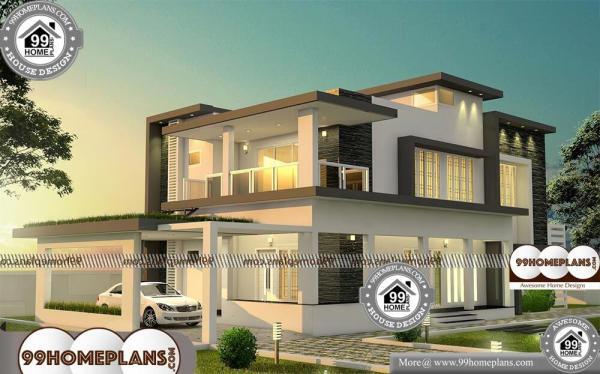 Simple Rectangular House Plans with 3D Elevations |700+ Modern Plans