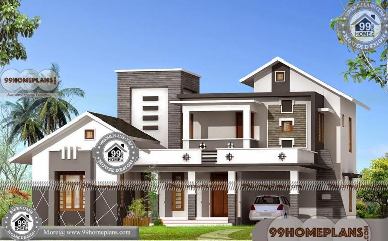 Architectural Plans with Contemporary Style Double Floored 4 Bedrooms