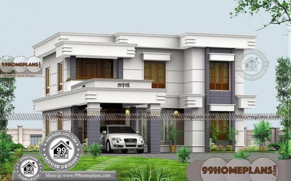 Bungalow 4 Bedrooms Floor Plan with Two Storey Modern Home Designs