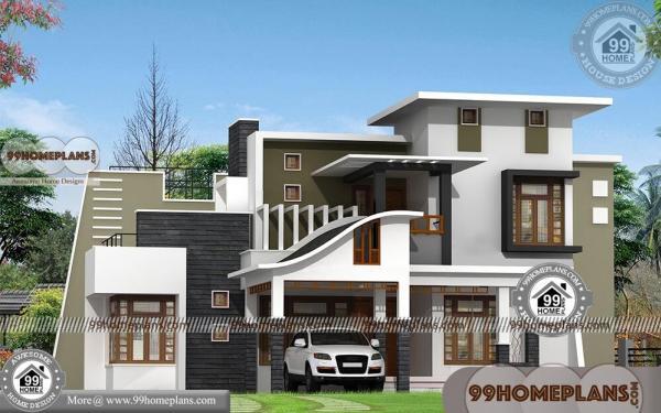 Contemporary Home Models with Double Storied Beautiful House Exteriors