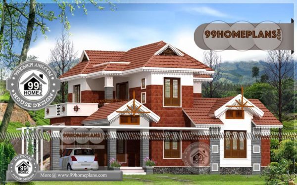 Home Ideas with Traditional Two Storey Stone House Design Collections