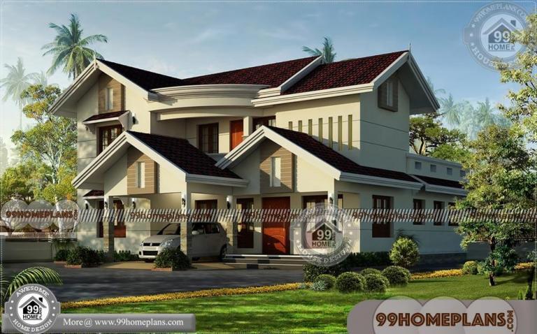 Indian Home Design Floor Plans | Two Storey Traditional House Designs