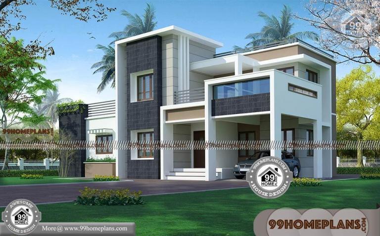 Indian Modern House Plans And Elevations | Double Story Box Type Home