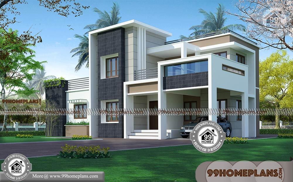 Indian Modern House Plans And Elevations Double Story Box Type Home