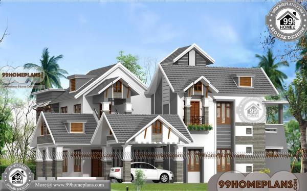 Kerala Style House Plans | Two Story Contemporary Luxury Home Designs
