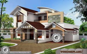 Modern Double Storey House | Low Budget Contemporary Home Designs