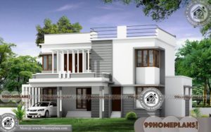 Simple 4 Bedroom House Plans with Double Story Ultra Modern Designs