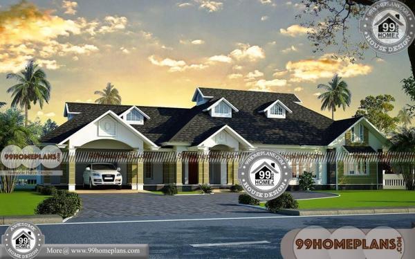 Simple Four Bedroom House Plans 500 Modern 3d Elevation