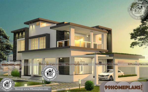 Simple Rectangular House Plans with 3D Elevations |700+ Modern Plans