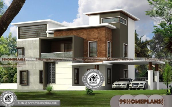 Two Storey House Design With Floor Plan Collections | Low Cost Photos