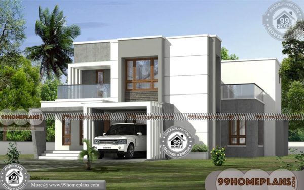 Two Storey Modern House Plans with 3D Elevations | Best 690+ Designs