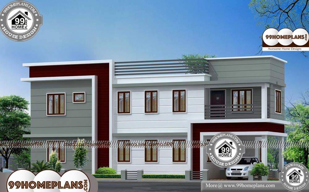 Latest Front Elevation Designs Best Two Story Home Plans And Veedu Plan